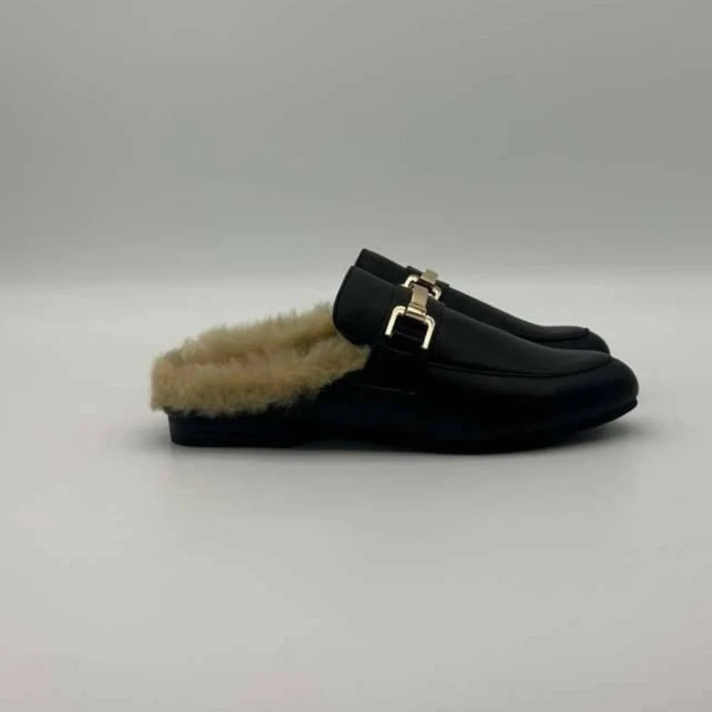 Steve Madden Klhoe Black Leather Chunky Platform Loafers - Women's Size 6 -‎ NWT